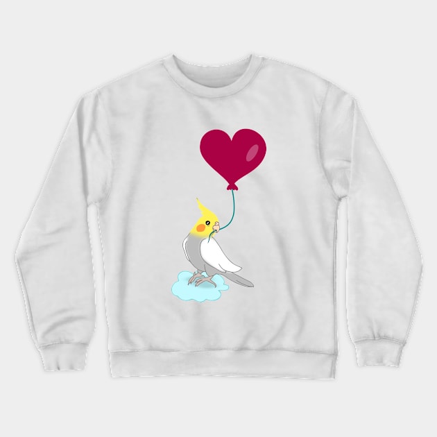 birb love valentine's Crewneck Sweatshirt by FandomizedRose